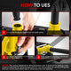 4 Ton Hydraulic Trolley Floor Jack <br> Adjustable Height (in.): 4.5 To 20
