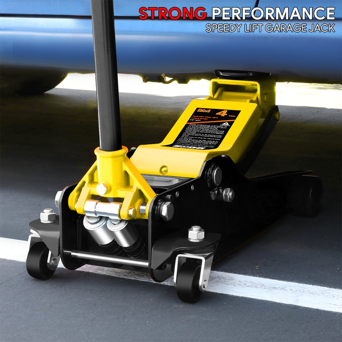 4 Ton Hydraulic Trolley Floor Jack <br> Adjustable Height (in.): 4.5 To 20