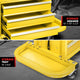 2-in-1 3 Drawer Rolling Seat w/Foldable Side Trays <br> Drawer Dimension(in.): 12 X 7.8 X 2.3