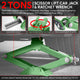 2 Ton (3306 lbs) Scissor Lift Jack W/Ratchet Wrench <br> Lifting Height Range: 3.85-17.4 in
