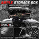 Black Textured Cross Bar Roof Cargo Storage Box<br>56.3 in. L x 36.8 in.W x 16.25 in. H