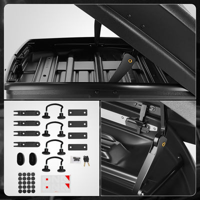 Aluminum Cross Bar Roof Cargo Storage Box <br> 72 in. L  x 30 in.W x 12 in.  H