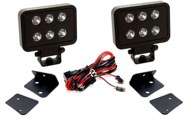2 Luminix 4in LED Cube w/ Window brackets <br> 07-18 Jeep Wrangler (JK)