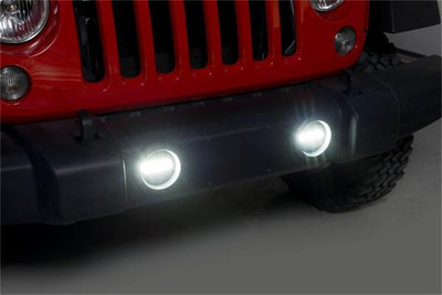 Pair 2400LM Luminix High Power LED Fog Lamps <br> 10-18 Jeep Wrangler