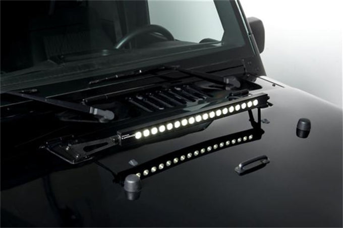 20in Light Bar Hood Bracket <br> 07-18 Jeep Wrangler
