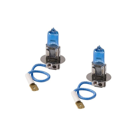 Double White H3 Pure Halogen HeadLight Bulbs <br> Universal
