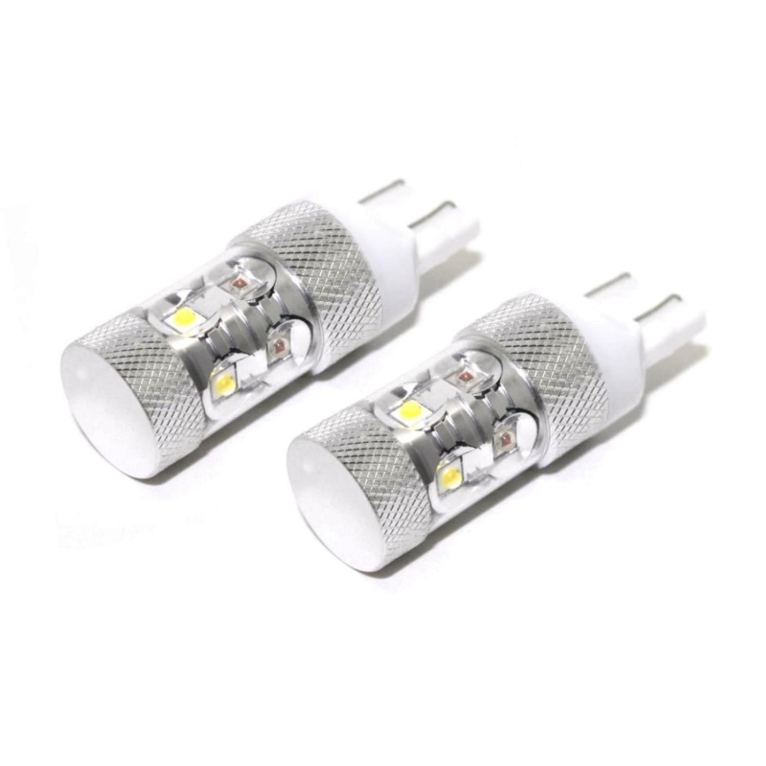 7443 - Plasma SwitchBack LED Bulbs - White/Amber <br> Universal