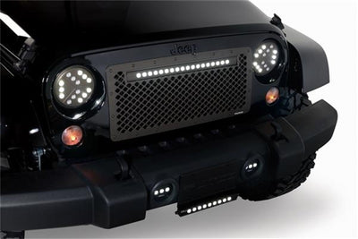 Grille w/ 20in Luminix Light Bar <br> 07-18 Jeep Wrangler