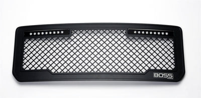 Lighted Boss Grille w/Qty 2 - 10in Luminix Light Bars <br> 15-19 GMC Sierra 2500 3500 HD