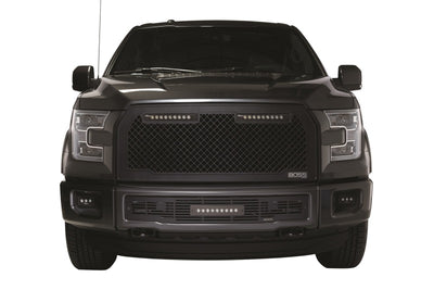 Boss Grille w/ two 10in Luminix Light Bars <br> 15-17 Ford F-150