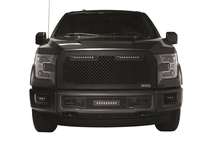 Boss Grille w/ two 10in Luminix Light Bars <br> 15-17 Ford F-150