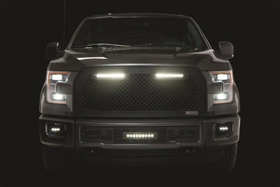 Boss Grille w/ two 10in Luminix Light Bars <br> 15-17 Ford F-150