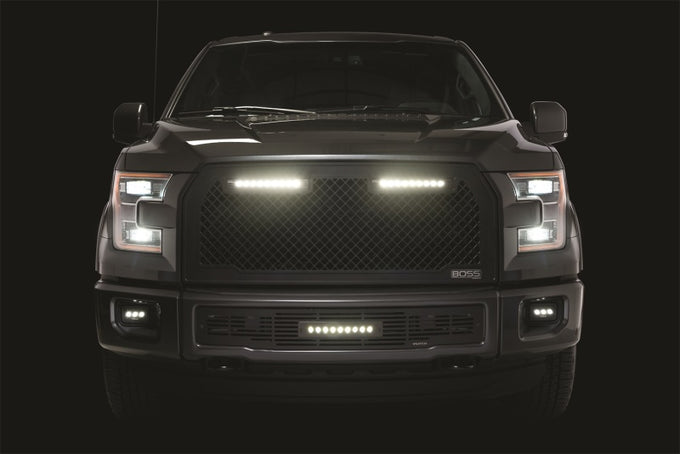 Boss Grille w/ two 10in Luminix Light Bars <br> 15-17 Ford F-150