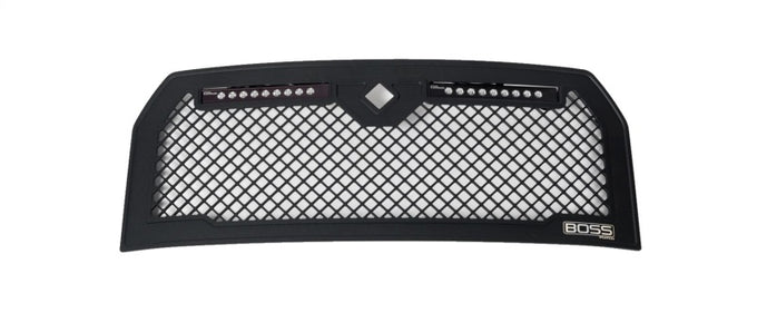 Lighted Boss Grille w/ Two 10in Luminix Light Bars <br> 15-17 Ford F-150
