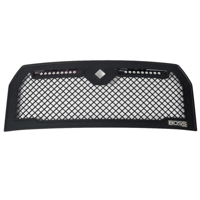 Lighted Boss Grille w/ Two 10in Luminix Light Bars <br> 15-17 Ford F-150