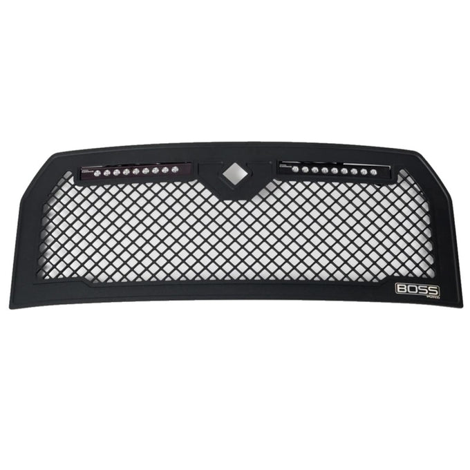Lighted Boss Grille w/ Two 10in Luminix Light Bars <br> 15-17 Ford F-150