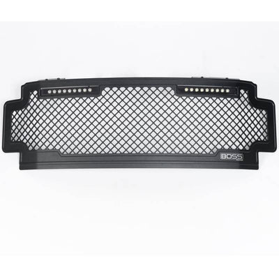 Lighted Boss Grille w/ Two 10in Luminix Light Bars <br> 17-20 Ford F-250 F-350