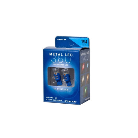 194 - Blue Metal 360 LED Light Bulbs <br> Universal