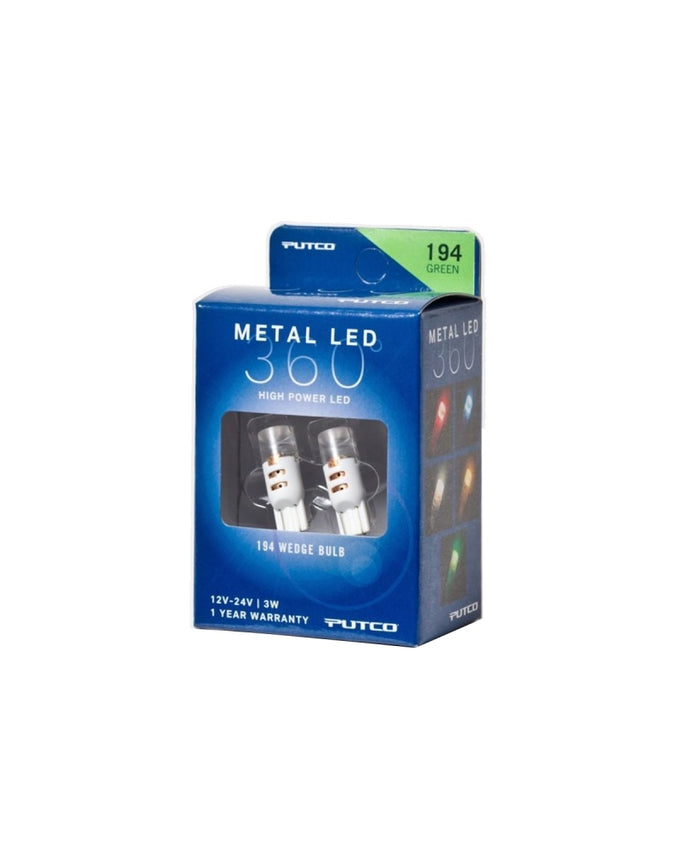 194 - Green Metal 360 LED Light Bulbs <br> Universal
