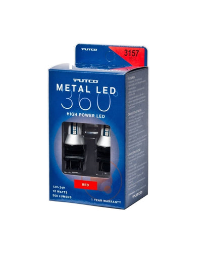 3157 Red Metal 360 LED <br> Universal