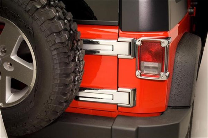 Rear Hinge Cover also Fits Sahara Edition <br> 07-18 Jeep Wrangler (JK)