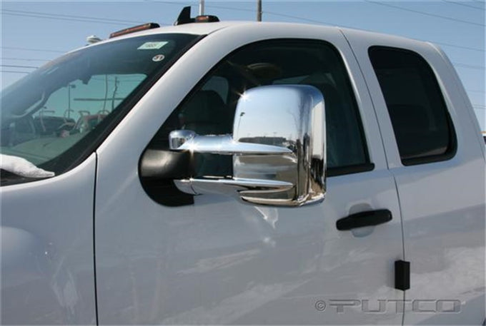 Towing Mirrors Mirror Covers <br> 03-15 Chevy Silverado, GMC Sierra 1500 2500 3500 HD