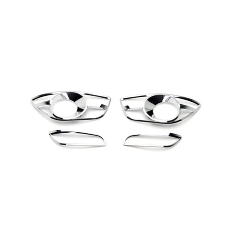 Chrome Fog Lamp Trim Overlays <br> 07-13 Hyundai Santa Fe