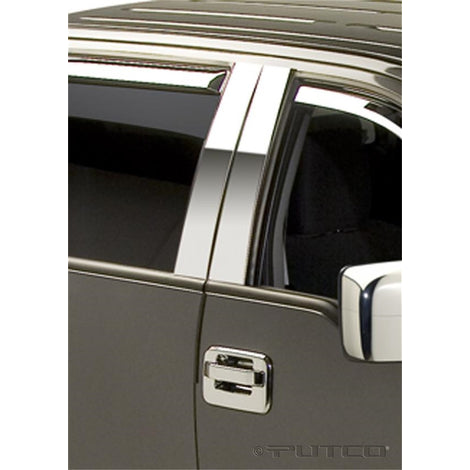 4pcs Stainless Steel Pillar Posts Classic <br> 04-14 Ford F-150, 06-08 Lincoln Mark LT