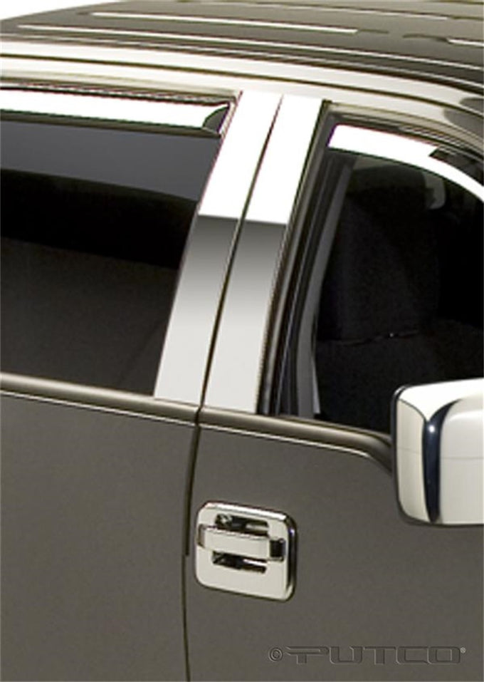 4pcs Stainless Steel Pillar Posts Classic <br> 04-14 Ford F-150, 06-08 Lincoln Mark LT