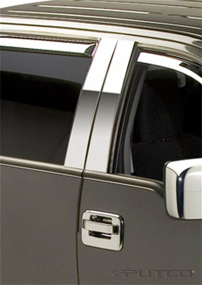 4pcs Stainless Steel Pillar Posts Classic <br> 04-14 Ford F-150, 06-08 Lincoln Mark LT