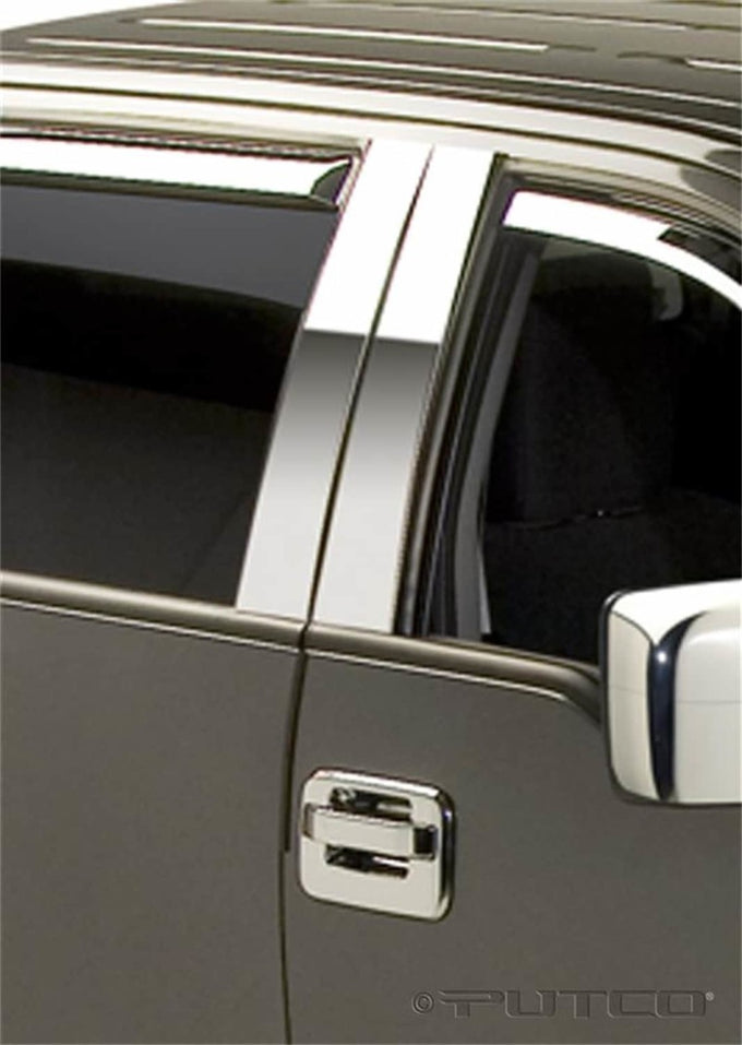 4pcs Stainless Steel Pillar Posts Classic <br> 04-14 Ford F-150, 06-08 Lincoln Mark LT