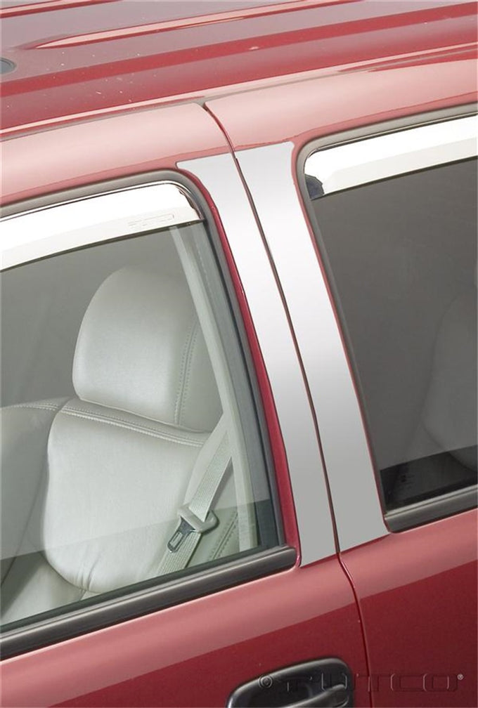 4pcs Stainless Steel Pillar Posts Classic <br> 01-07 Chevy Silverado, GMC Sierra 1500 2500 3500 HD