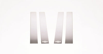 4pcs Stainless Steel Pillar Posts Classic <br> 07-14 Chevy Silverado, GMC Sierra 1500 2500 3500 HD