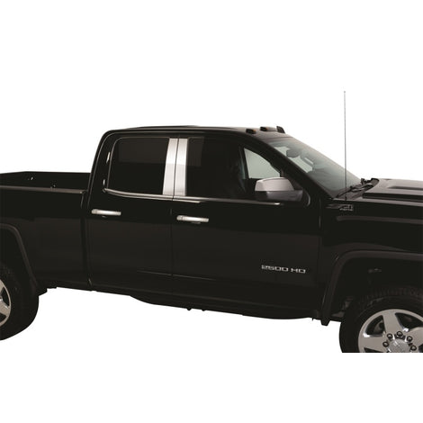 4pcs Stainless Steel Pillar Posts(Crew Cab) <br> 07-14 GMC Sierra 1500 2500 3500 HD
