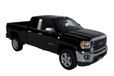 4pcs Stainless Steel Pillar Posts Classic <br> 07-14 Chevy Silverado, GMC Sierra 1500 2500 3500 HD