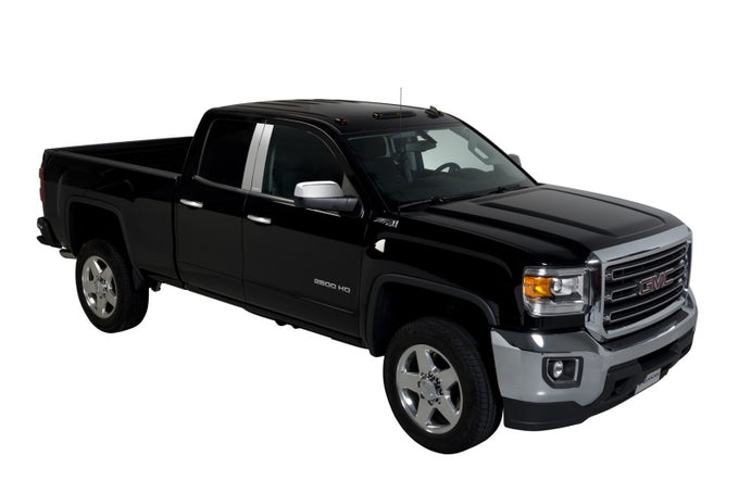 4pcs Stainless Steel Pillar Posts Classic <br> 07-14 Chevy Silverado, GMC Sierra 1500 2500 3500 HD