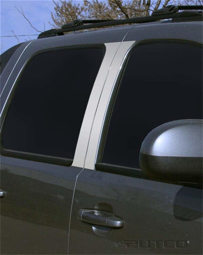 4pcs Stainless Steel Pillar Posts Classic <br> 07-13 Chevy Avalanche