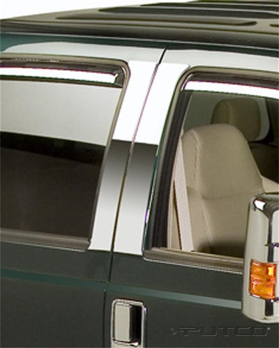 4pcs Stainless Steel Pillar Posts Classic <br> 08-16 Ford F-250 F-350 F-450 Super Duty