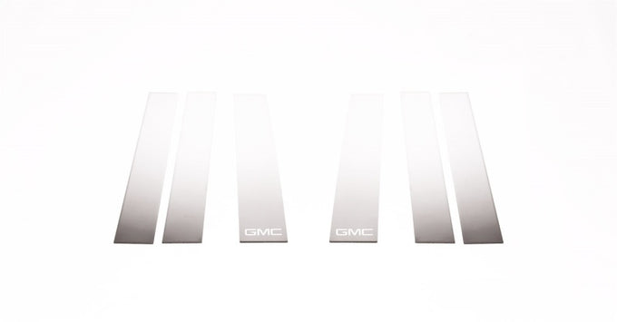 6pcs Stainless Steel Pillar Posts Classic <br> 15-20 Chevy Suburban, GMC Yukon XL, Cadillac Escalade ESV