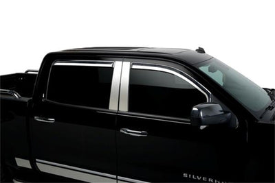 Fits Dbl Cab/Crew Cab SS Pillar Posts Classic <br> 14-19 Chevy Silverado, GMC Sierra 1500 2500 3500 HD