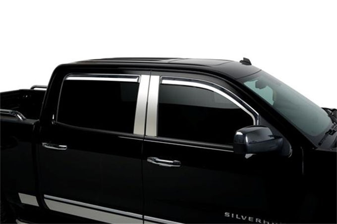 Fits Dbl Cab/Crew Cab SS Pillar Posts Classic <br> 14-19 Chevy Silverado, GMC Sierra 1500 2500 3500 HD