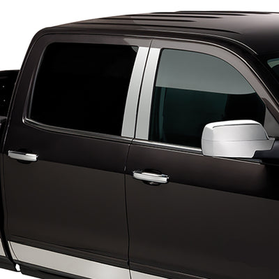 Fits Dbl Cab/Crew Cab SS Pillar Posts Classic <br> 14-19 Chevy Silverado, GMC Sierra 1500 2500 3500 HD