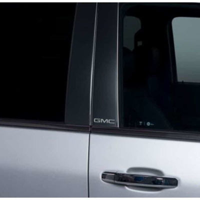 Black Platinum Pillar Posts <br> 14-19 GMC Sierra 1500 2500 3500 HD