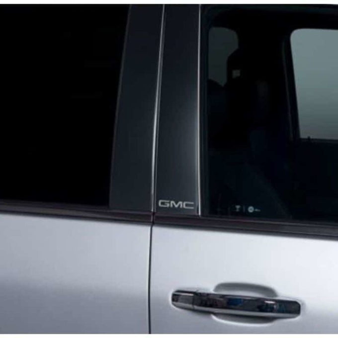 Black Platinum Pillar Posts <br> 14-19 GMC Sierra 1500 2500 3500 HD