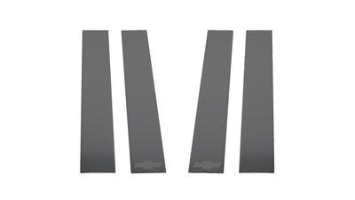 6pcs Black Platinum Pillar Posts <br> 20-25 Chevy Silverado 2500 3500 HD