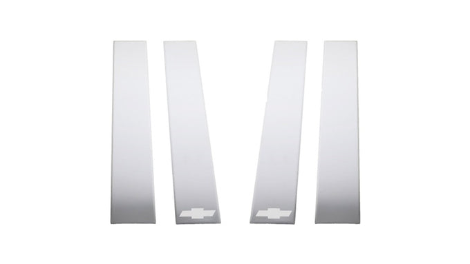 Chevy Bow Tie Etching (6pcs) SS Pillar Posts <br> 20-25 Chevy Silverado 2500 3500 HD