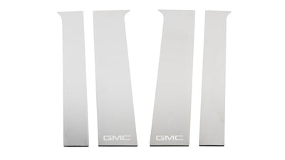 6pcs Stainlen Steel Pillar Posts GMC Etching <br> 20-25 GMC Sierra 3500 HD