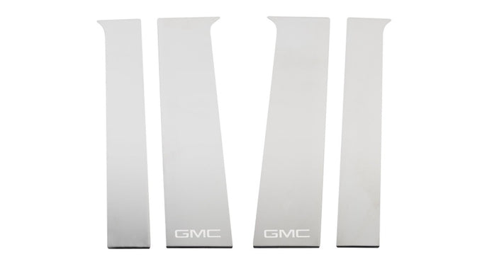 6pcs Stainlen Steel Pillar Posts GMC Etching <br> 20-25 GMC Sierra 3500 HD