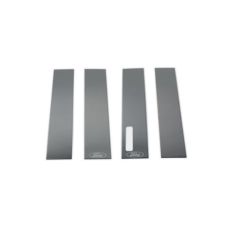 Black Platinum Pillar Posts Classic <br> 17-24 Ford F-350 F-250