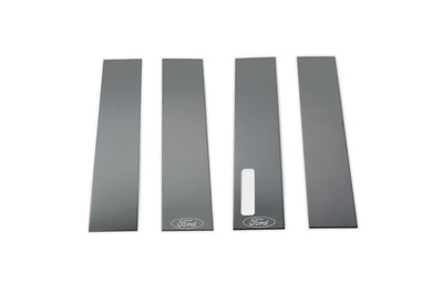 Black Platinum Pillar Posts Classic <br> 17-24 Ford F-350 F-250